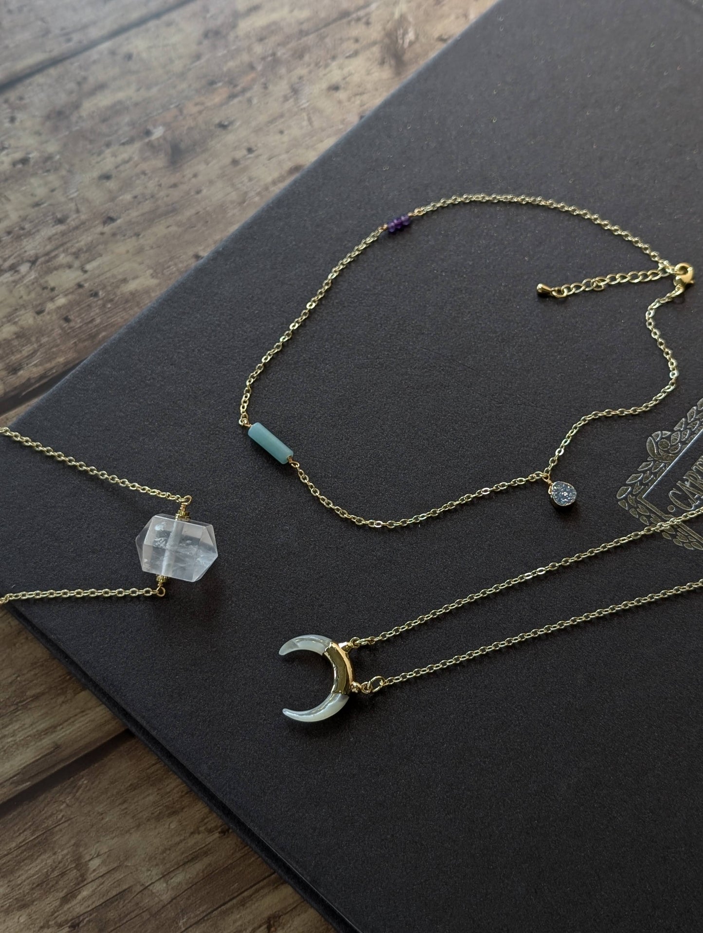 海岸薰衣草 雙圓管項鍊