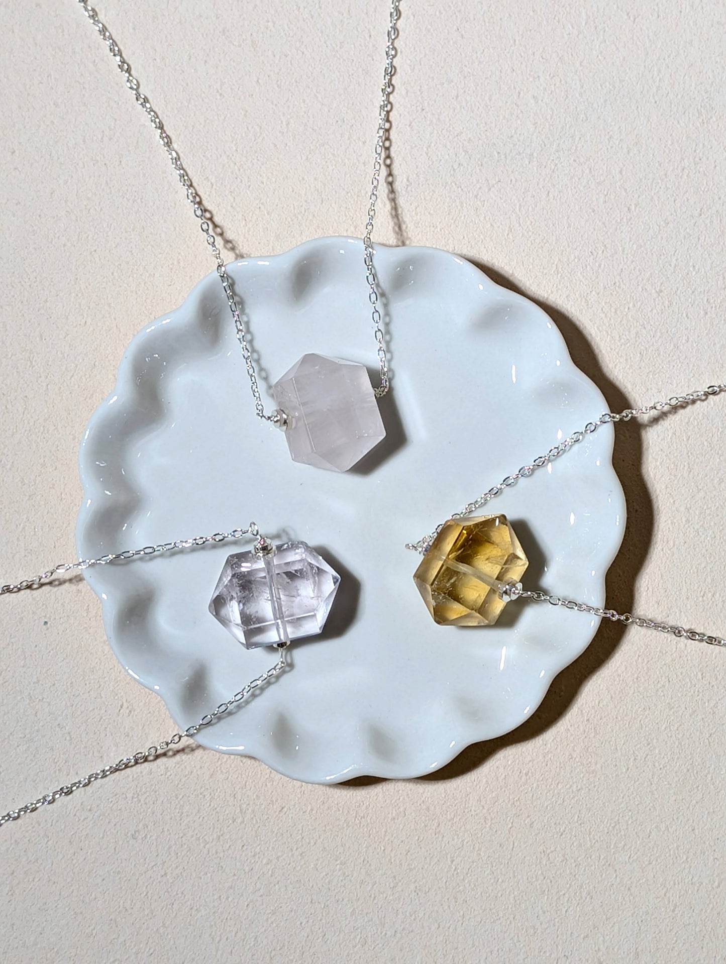 六角極光 天然石項鍊