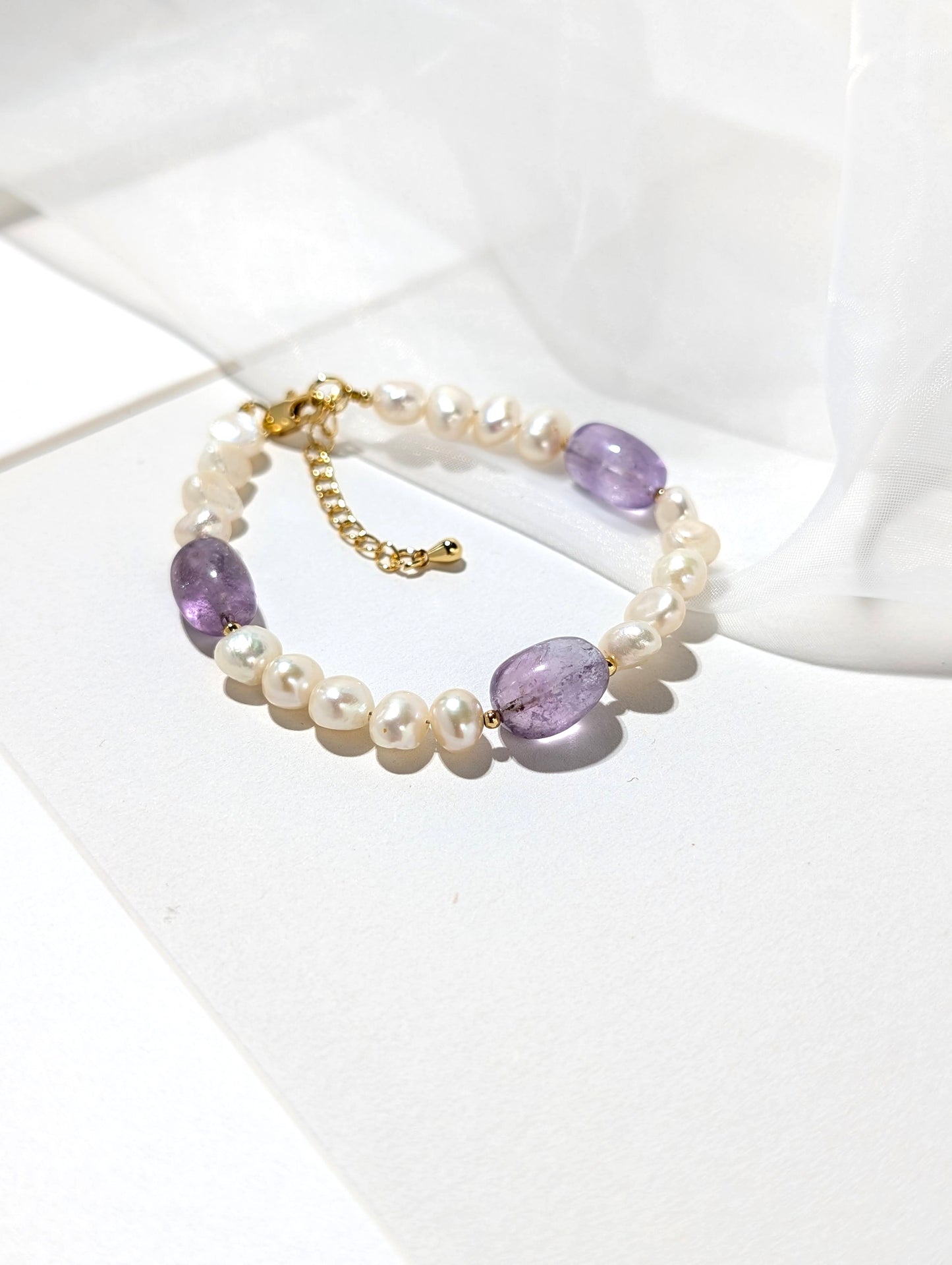 暮光之詩 珍珠紫水晶手鍊