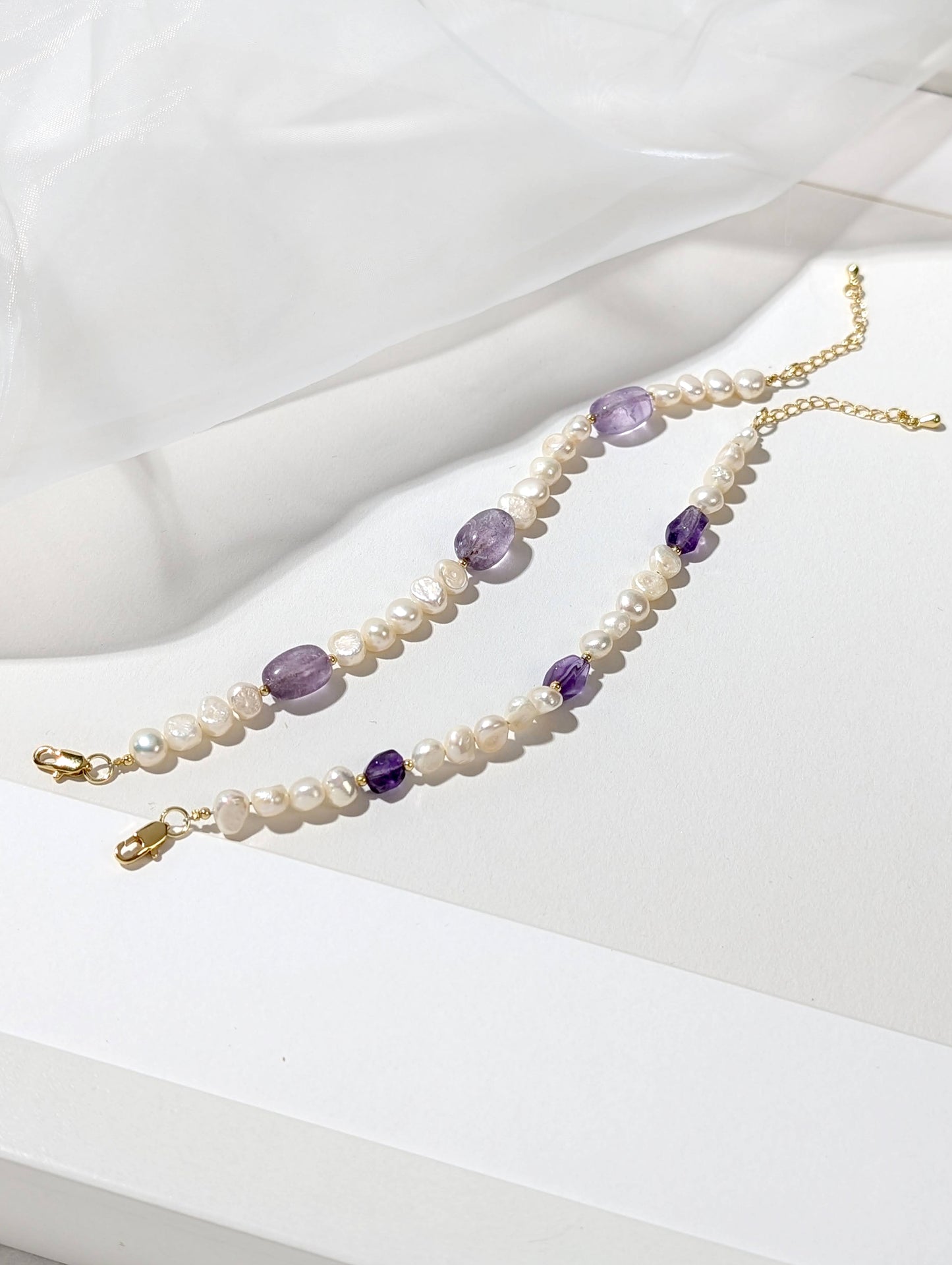 暮光之詩 珍珠紫水晶手鍊