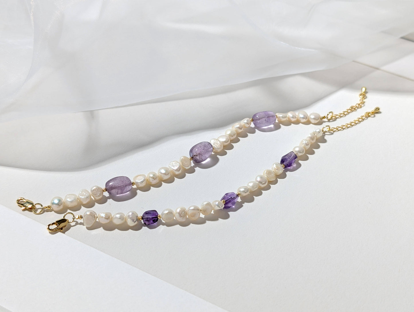 暮光之詩 珍珠紫水晶手鍊