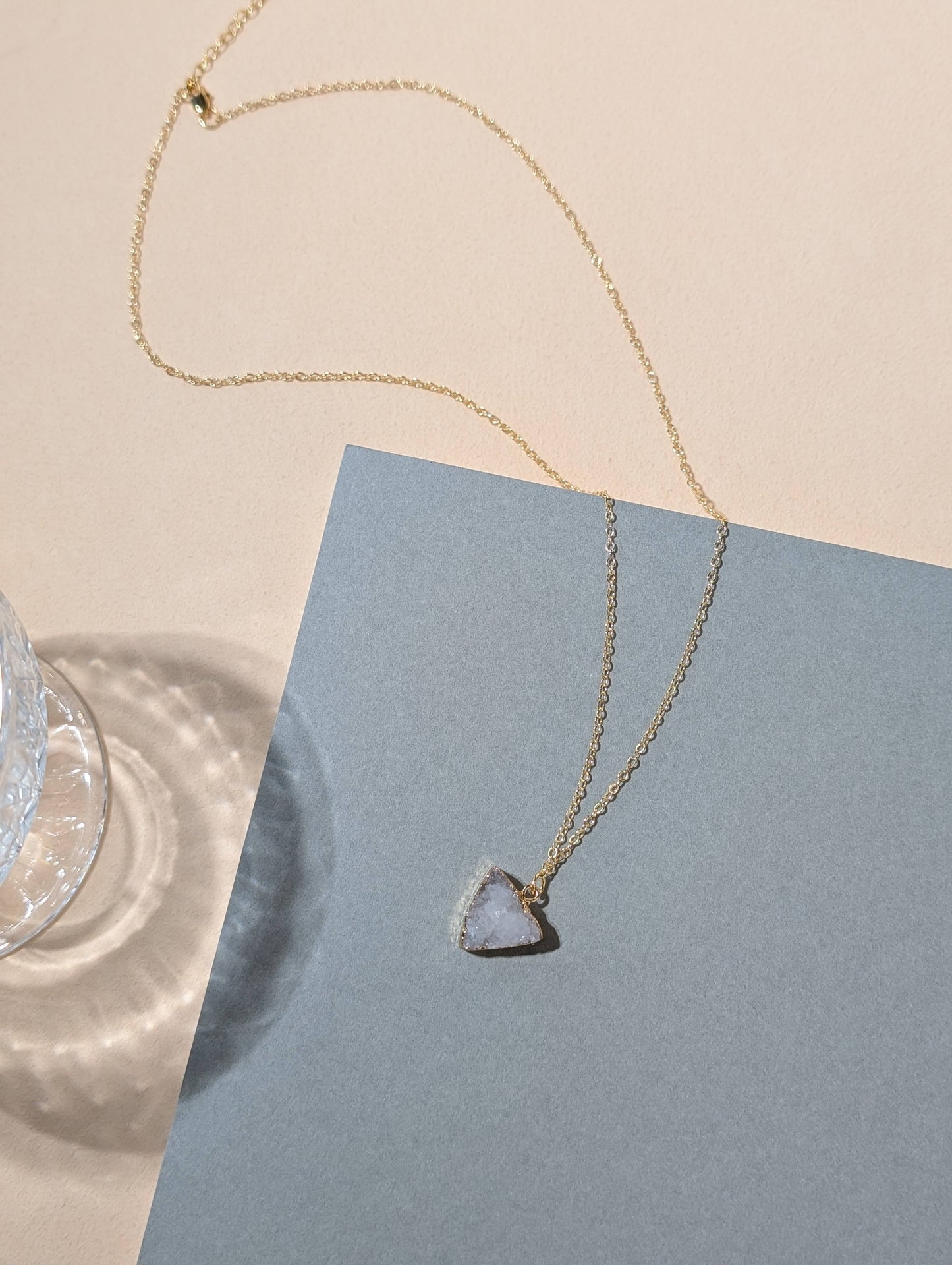 初雪之心 天然瑪瑙芽項鍊