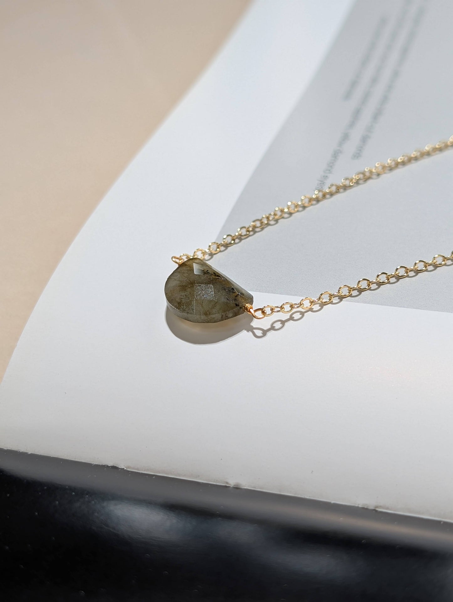 月影流光 天然拉長石項鍊