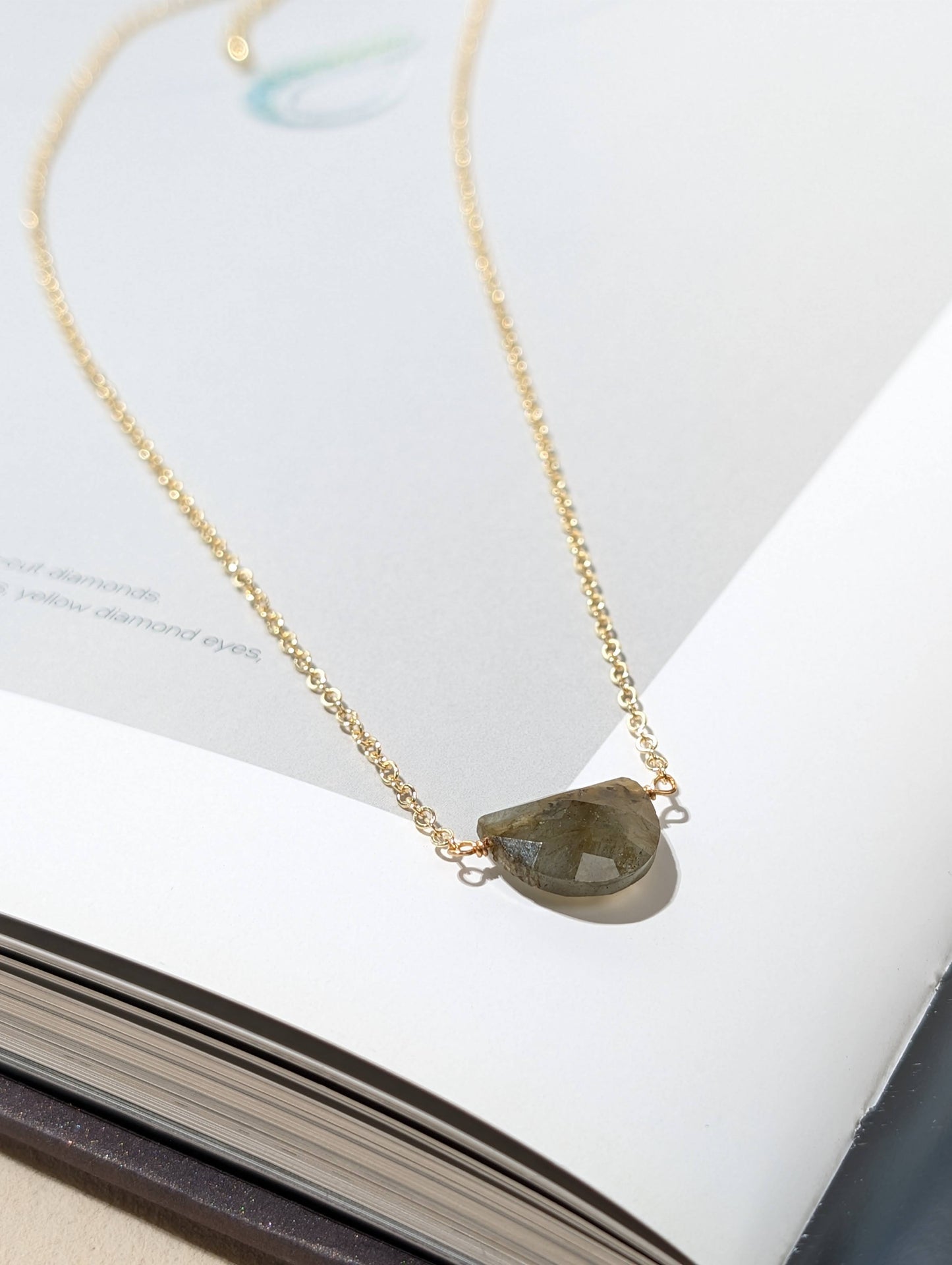 月影流光 天然拉長石項鍊