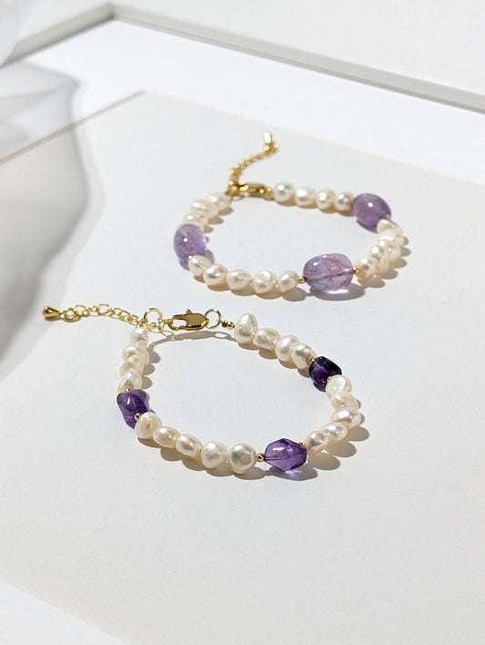 暮光之詩 珍珠紫水晶手鍊