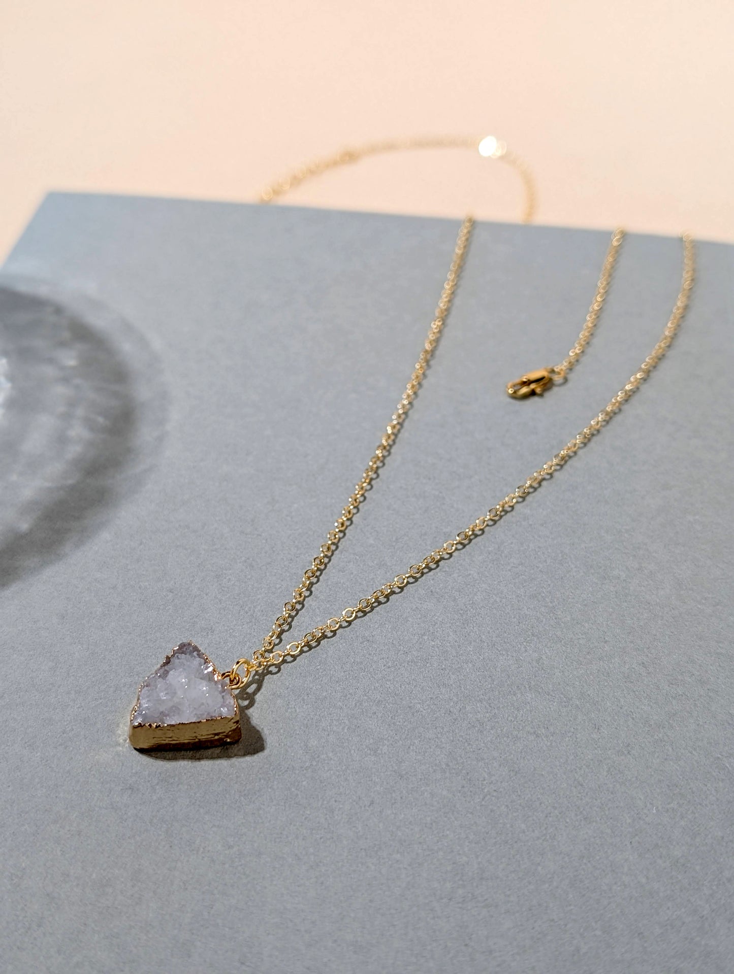 初雪之心 天然瑪瑙芽項鍊