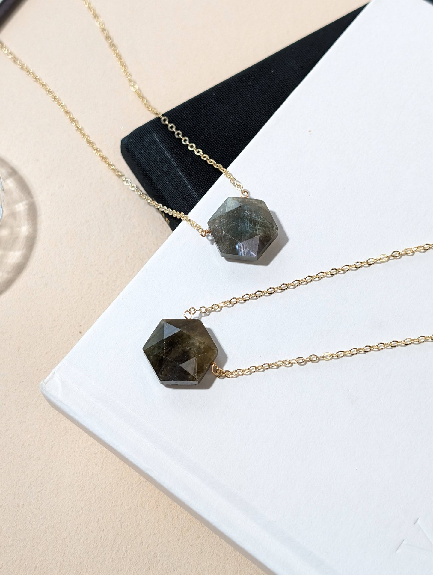 星辰幾何 天然拉長石項鍊