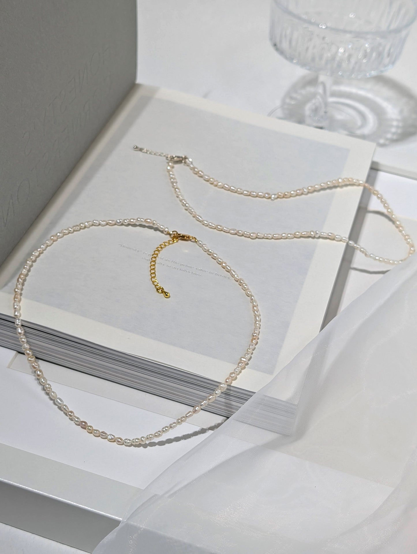 纖柔巴洛克珍珠項鍊