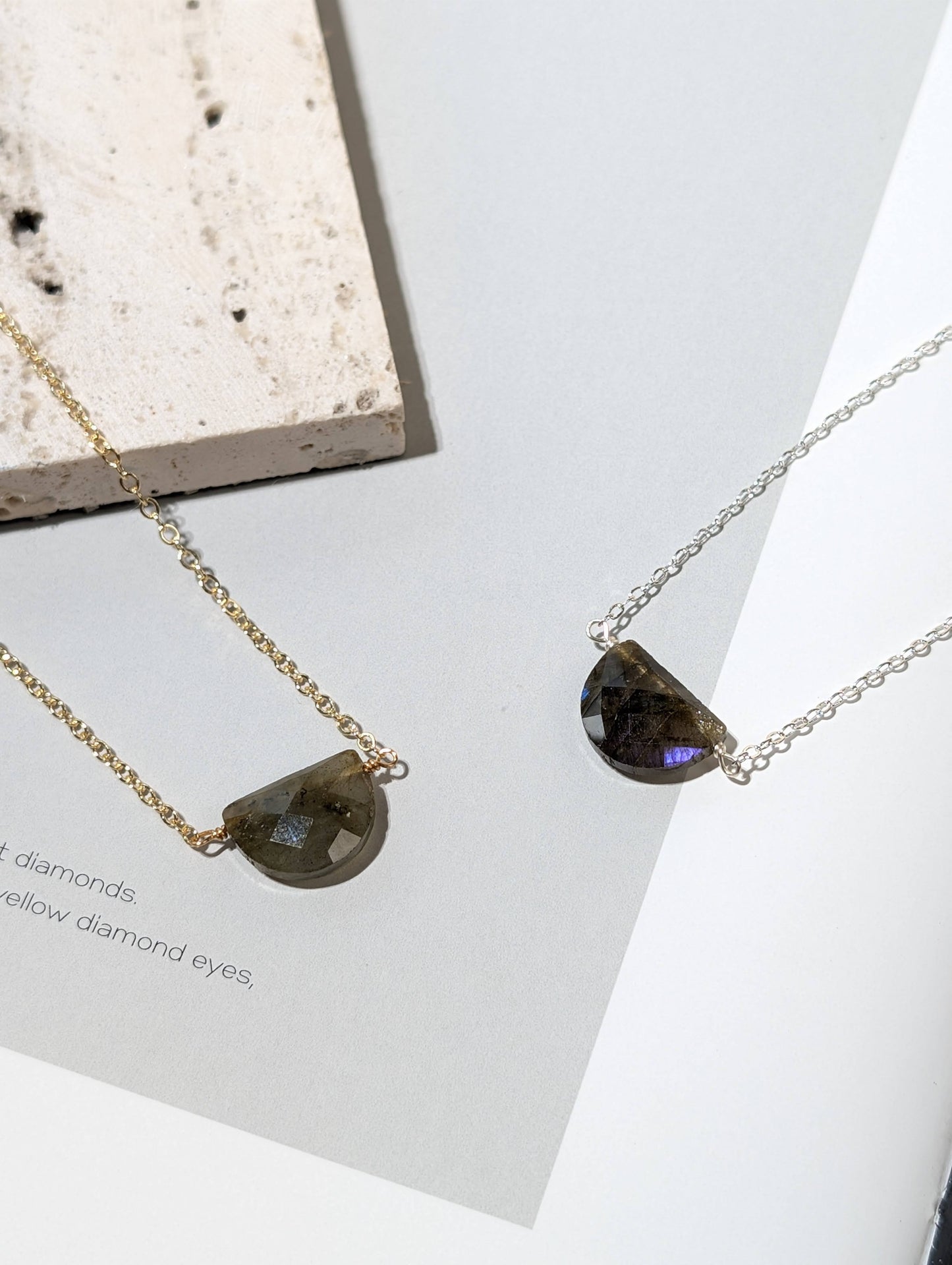 月影流光 天然拉長石項鍊