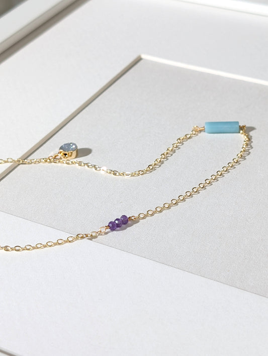 晨海微光 圓管項鍊