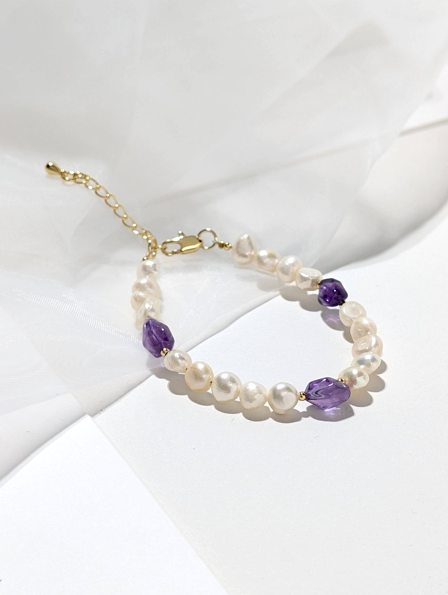 暮光之詩 珍珠紫水晶手鍊