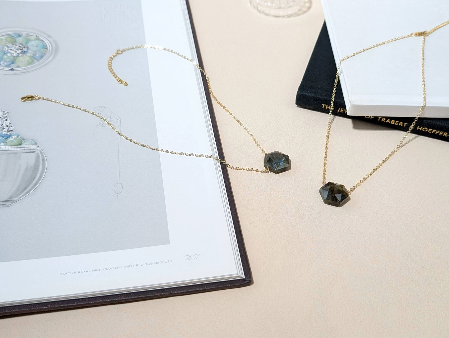 星辰幾何 天然拉長石項鍊