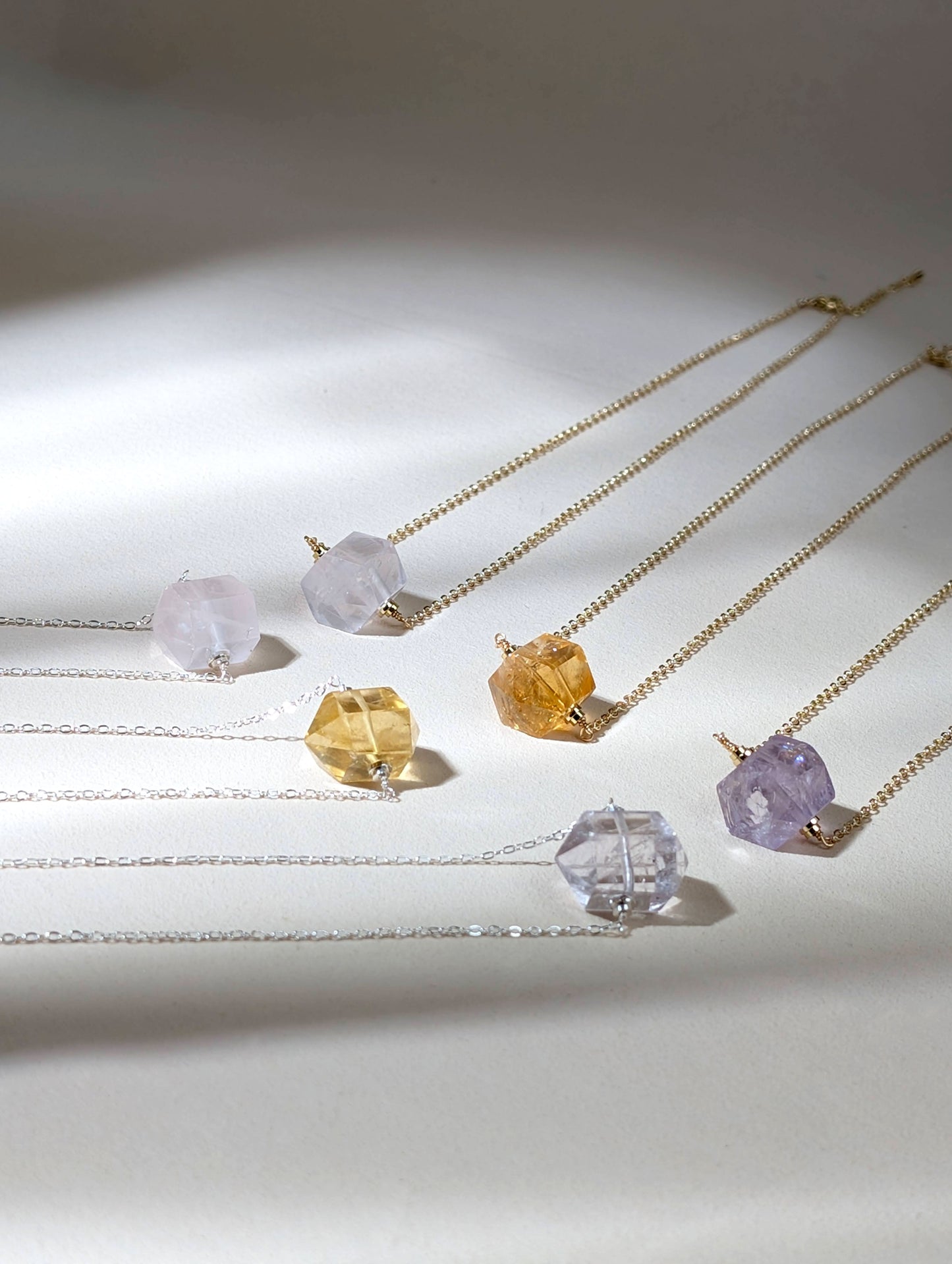 六角極光 天然石項鍊