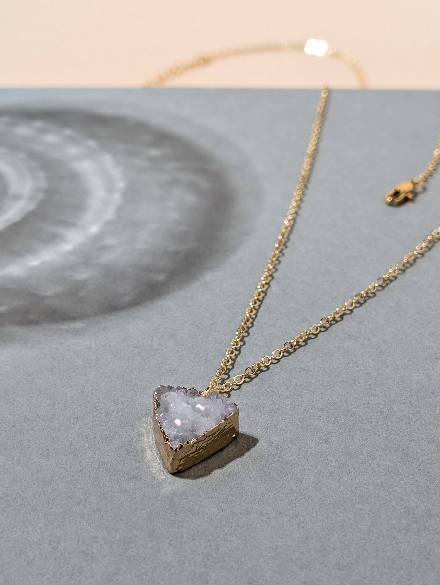 初雪之心 天然瑪瑙芽項鍊