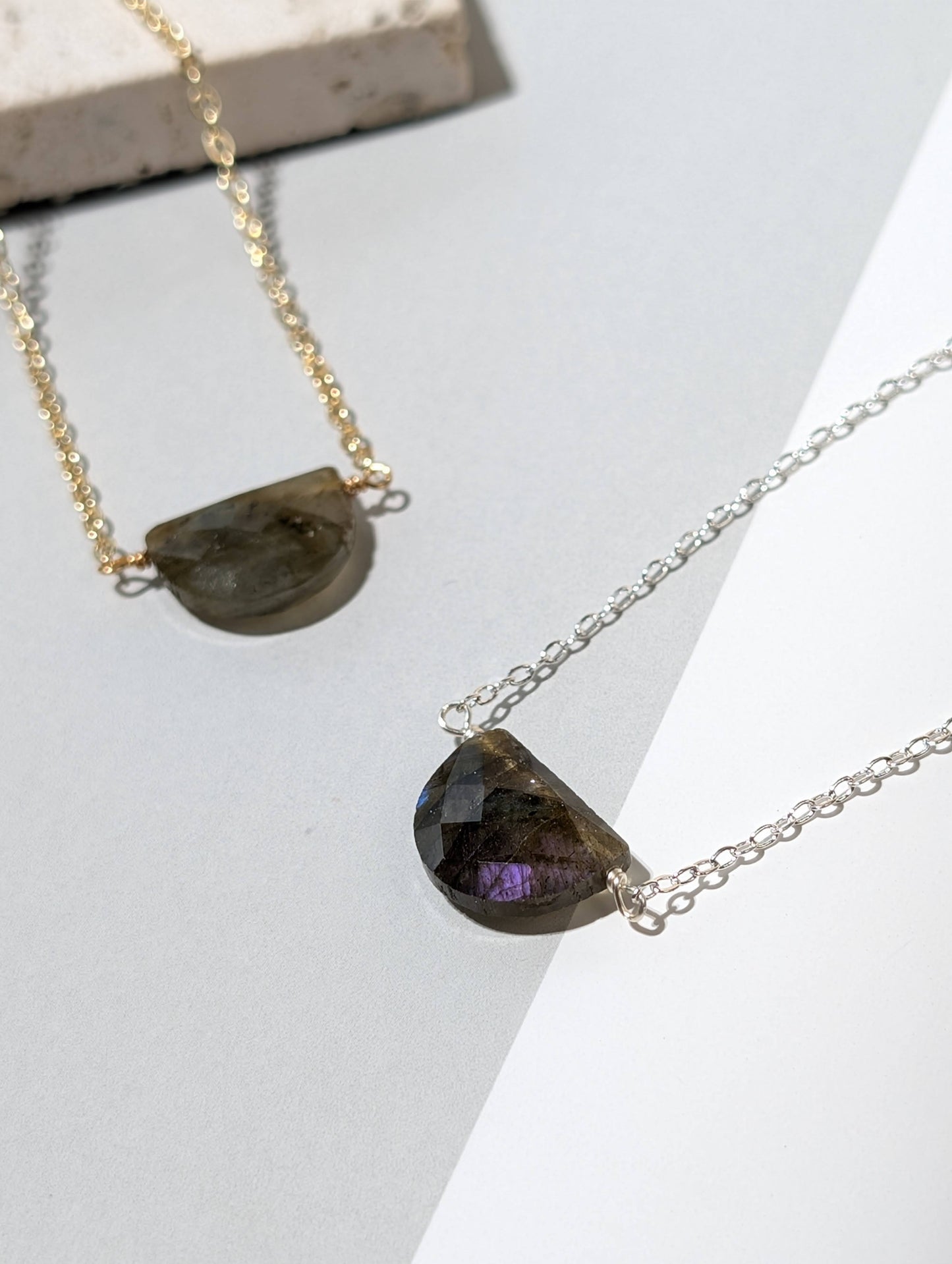 月影流光 天然拉長石項鍊