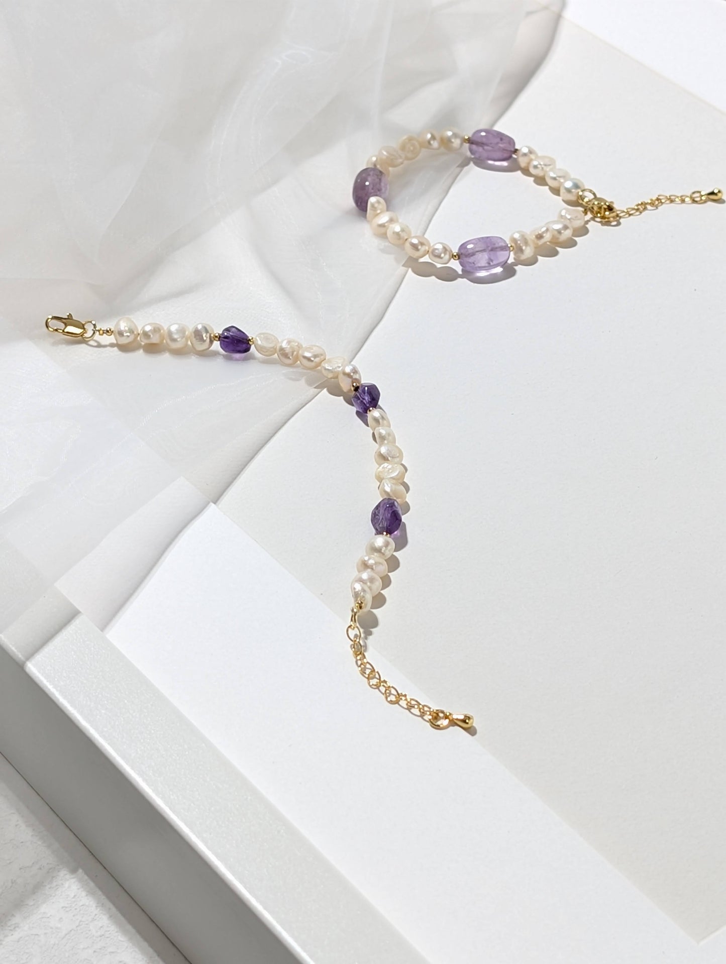 暮光之詩 珍珠紫水晶手鍊