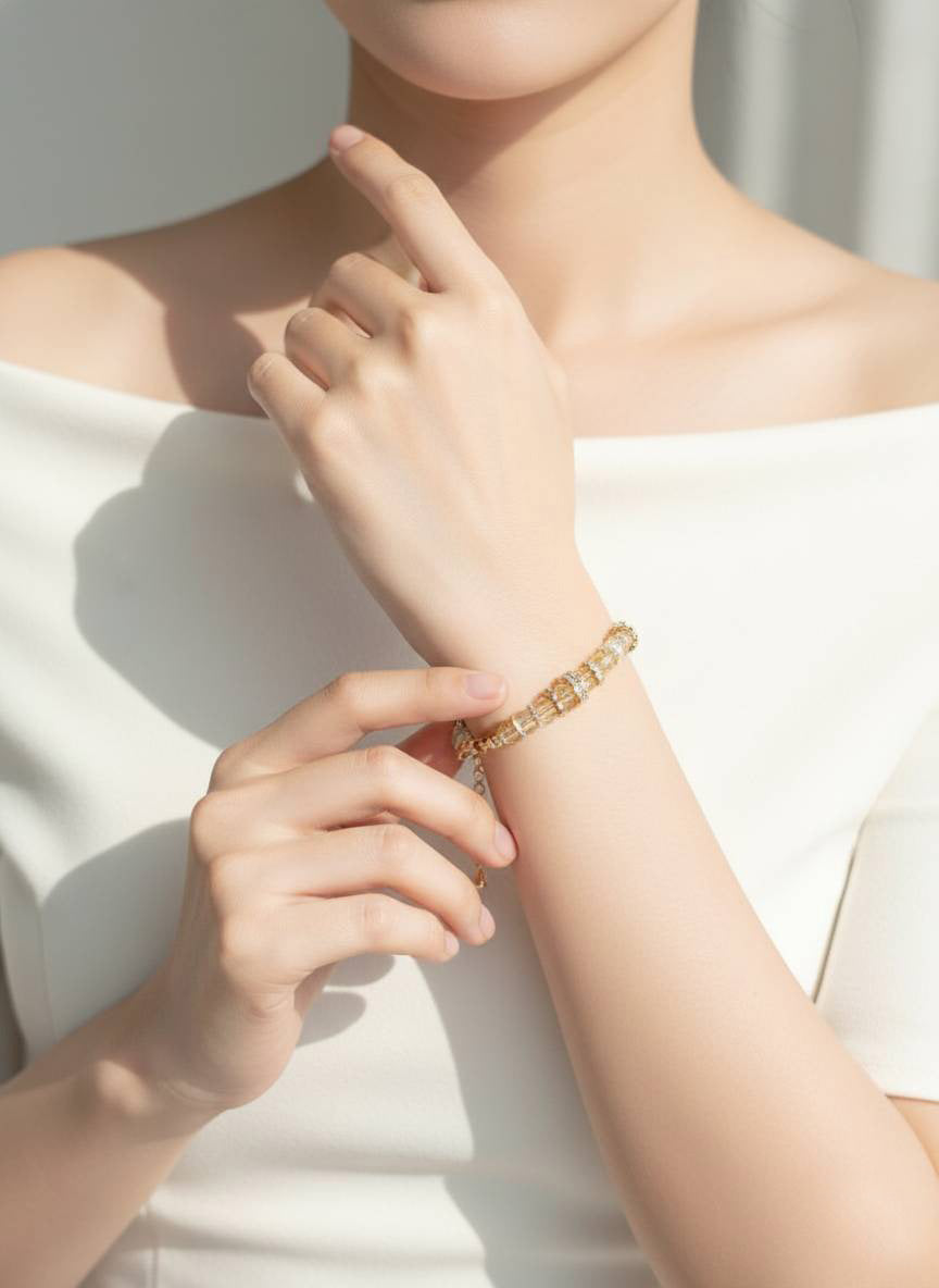 暖陽微光 黃水晶手鍊