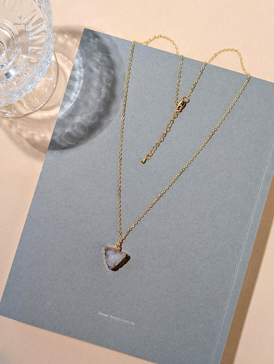 初雪之心 天然瑪瑙芽項鍊