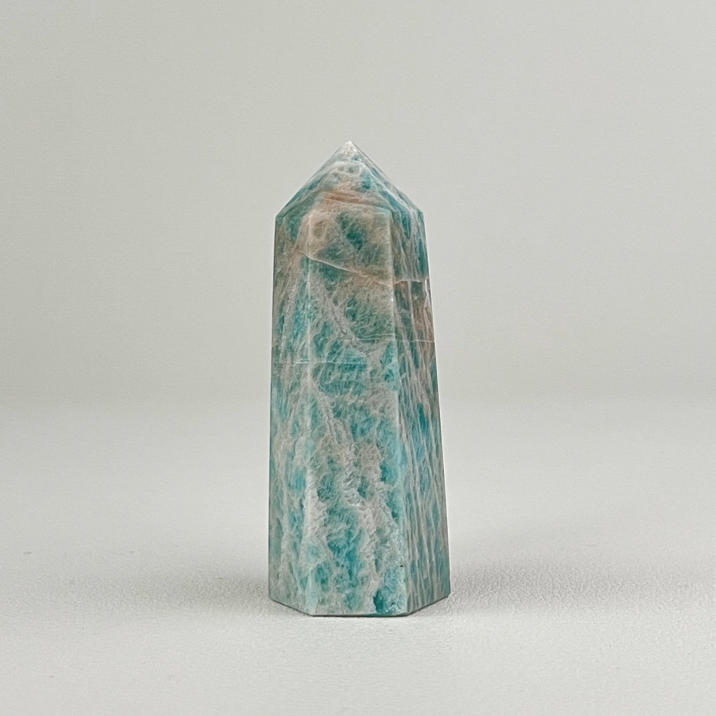 條紋亞馬遜石晶柱 SA002 (Amazonite)