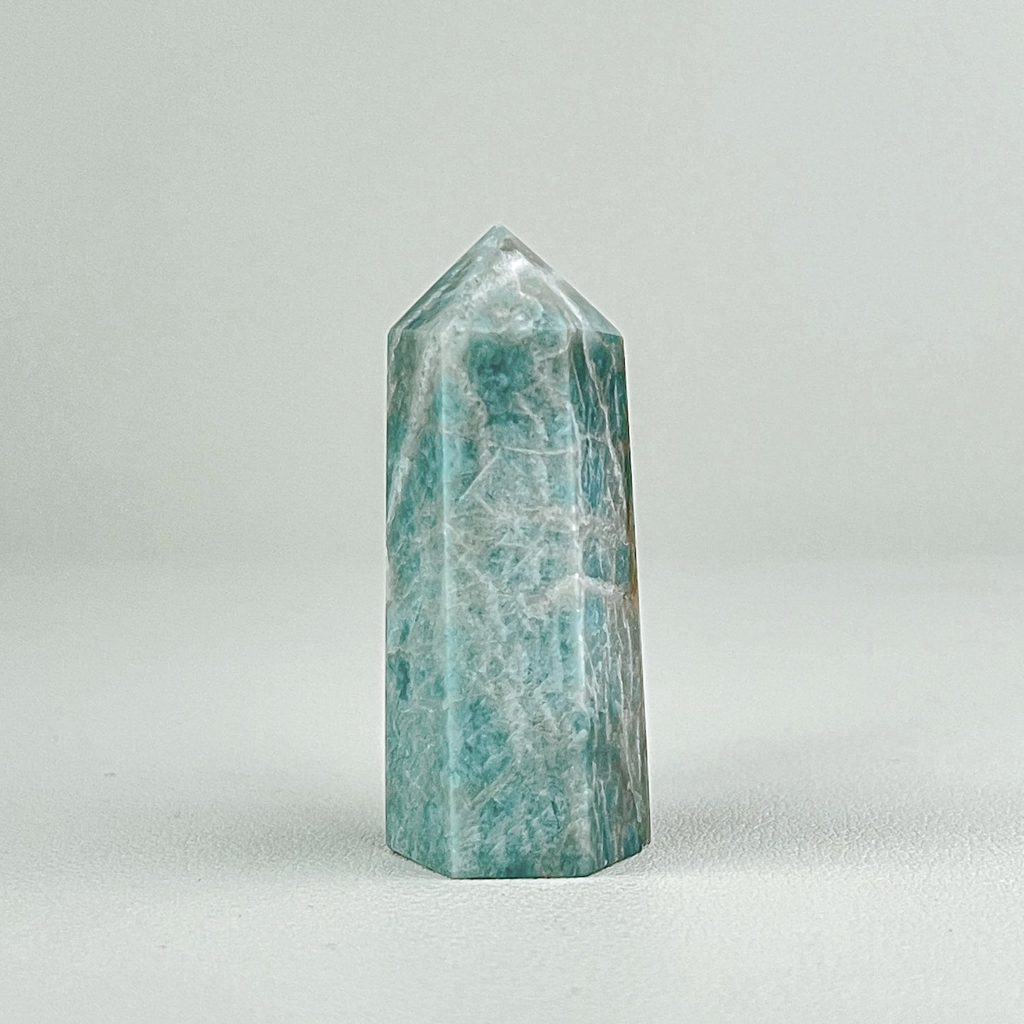 條紋亞馬遜石晶柱 SA004 (Amazonite)