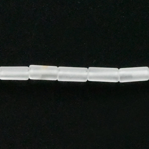 【杰鴻】白水晶 磨砂圓 管【MFCR005408】 4X8MM 寶石珠珠DIY手工材料